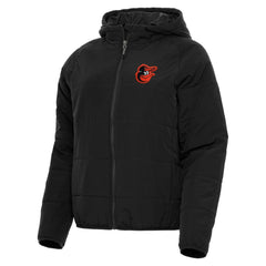 Baltimore Orioles Antigua Women's Universe Full-Zip Hoodie Jacket - Black Jackets
