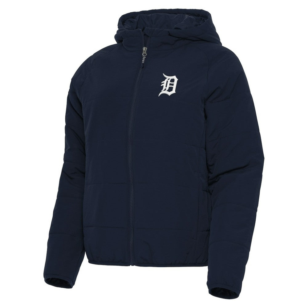 Detroit Tigers Antigua Women's Universe Full-Zip Hoodie Jacket - Navy Jackets