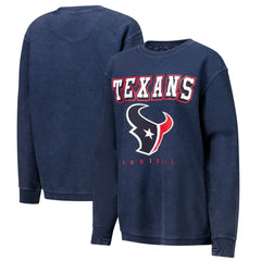 Houston Texans G-III 4Her by Carl Banks Women's Comfy Cord Pullover Sweatshirt Navy