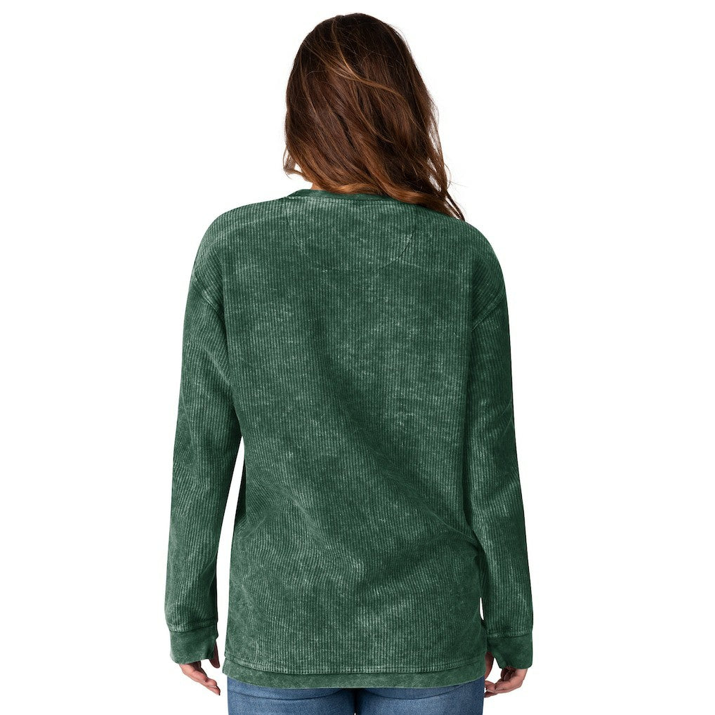 New York Jets G-III 4Her by Carl Banks Women's Comfy Cord Pullover Sweatshirt Green