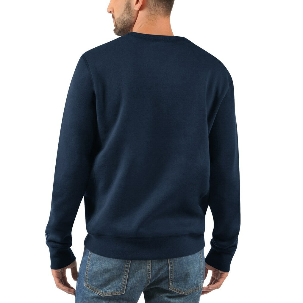 New York Giants Starter 1925 Collection Long Sleeve Pullover Sweatshirt Navy