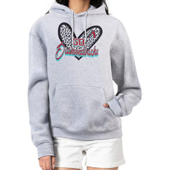 Arizona Diamondbacks G-III 4Her by Carl Banks Women's Leopard Heart Pullover Hoodie - Heather Gray Hoodies
