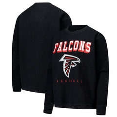 Atlanta Falcons G-III 4Her by Carl Banks Women's Comfy Cord Pullover Sweatshirt Black