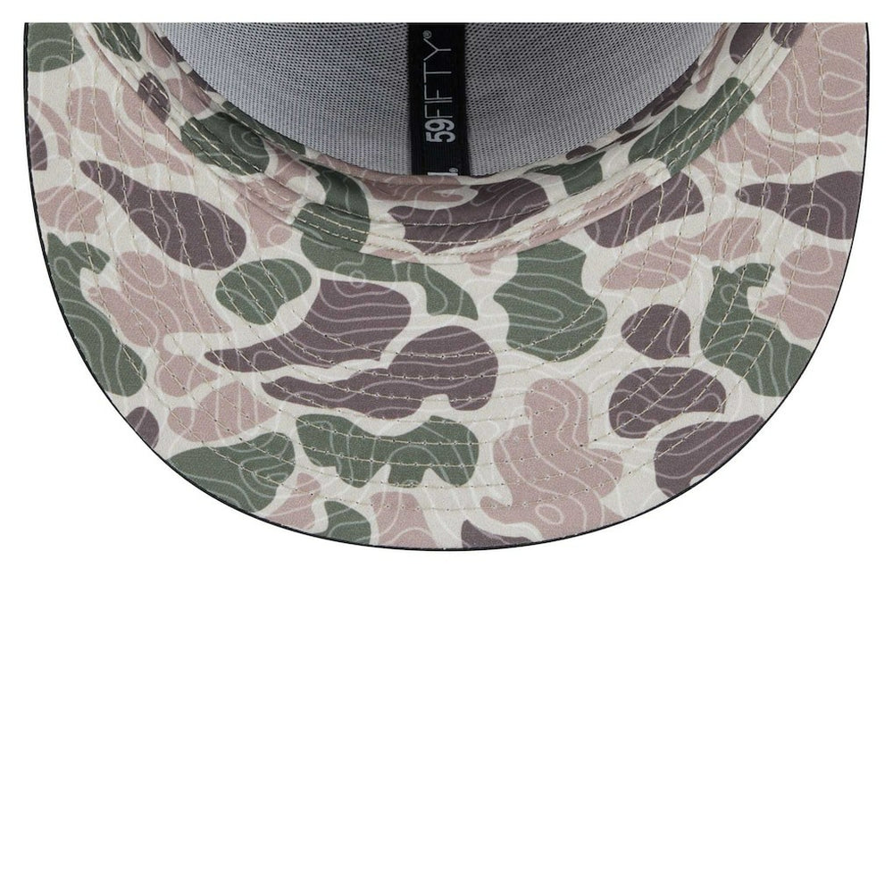 Philadelphia 76ers Camo Print UV 59FIFTY Fitted Hat Black