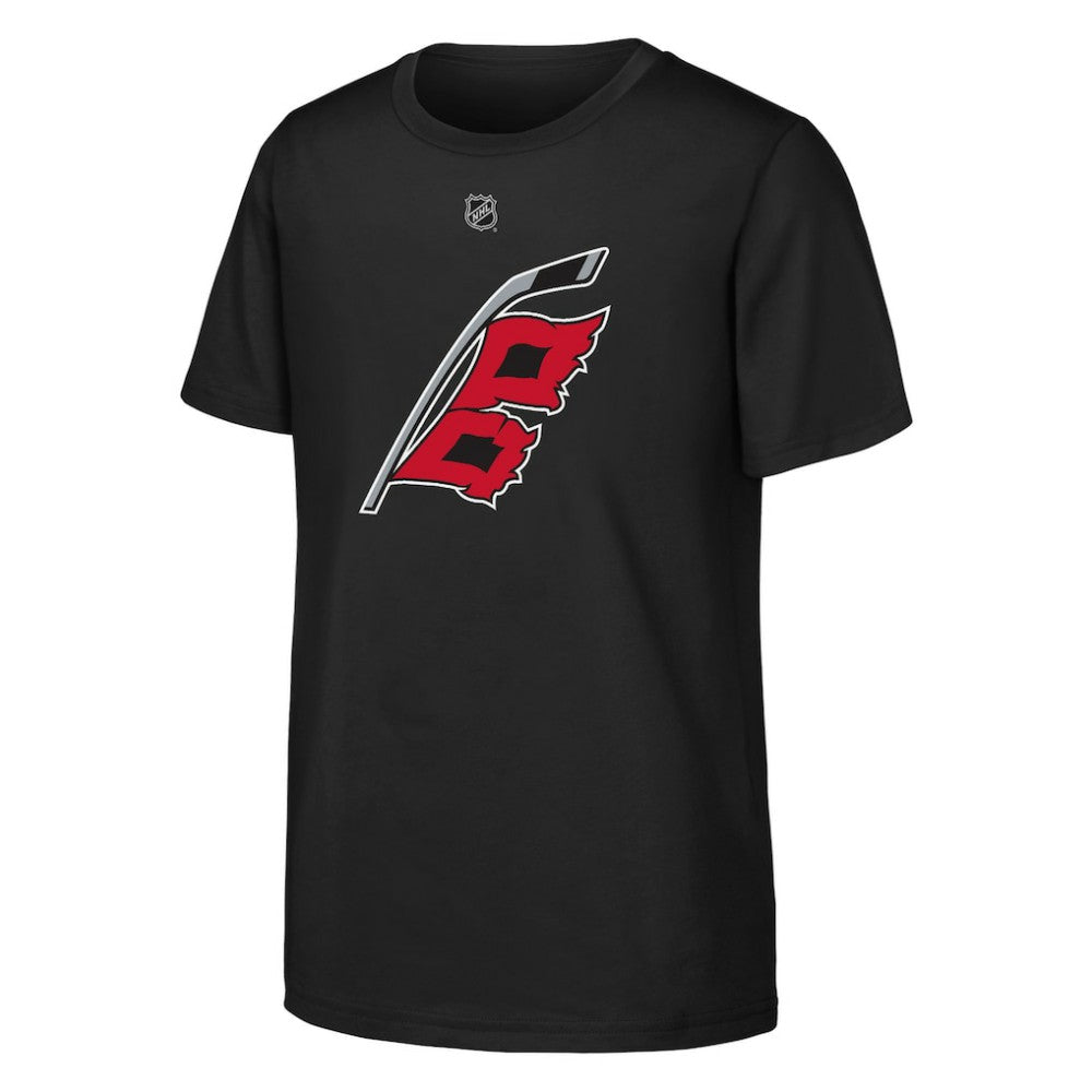 NHL Seth Jarvis Carolina Hurricanes Youth Player Name & Number T-Shirt - Black
