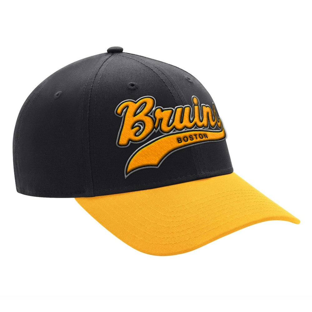 NHL Boston Bruins Starter Two-Tone Tailsweep Mascot Adjustable Hat - Black/Gold