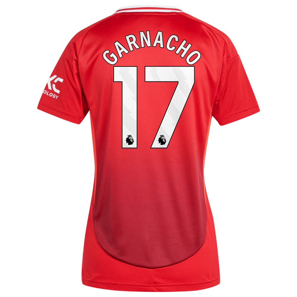 Alejandro Garnacho Manchester United Women's 2024/25 Home Replica Player Jersey Red