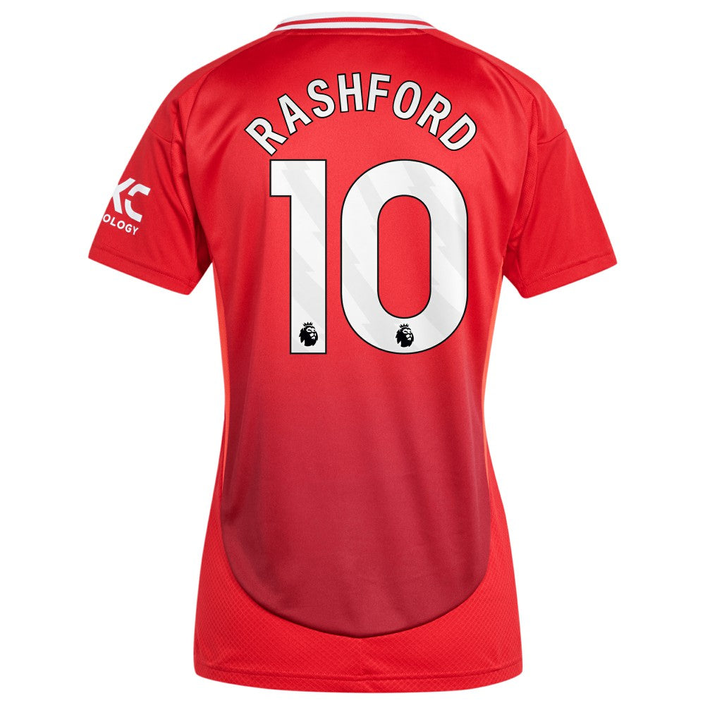 Marcus Rashford Manchester United Women's 2024/25 Home Replica Player Jersey Red