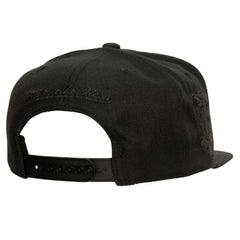 NHL New York Rangers Mitchell & Ness Soul Strike Pearl Tonal Snapback Hat - Black