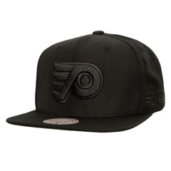 NHL Philadelphia Flyers Mitchell & Ness Soul Strike Pearl Tonal Snapback Hat - Black