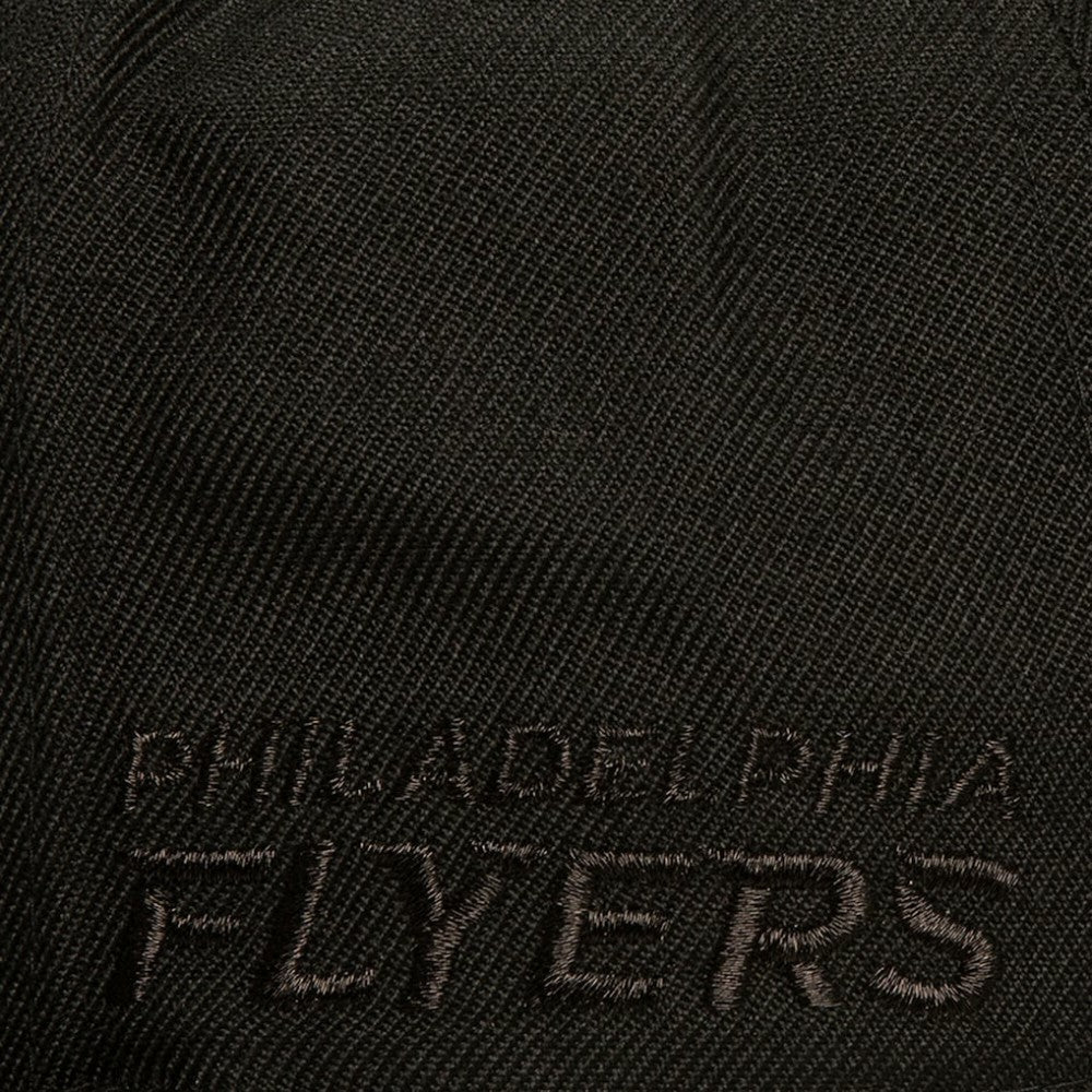 NHL Philadelphia Flyers Mitchell & Ness Soul Strike Pearl Tonal Snapback Hat - Black