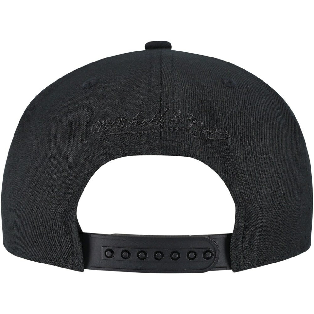 NHL Pittsburgh Penguins Mitchell & Ness Soul Strike Pearl Tonal Snapback Hat - Black