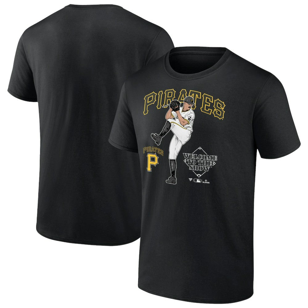 Paul Skenes Pittsburgh Pirates Welcome To The Show T-Shirt - Black T-shirts