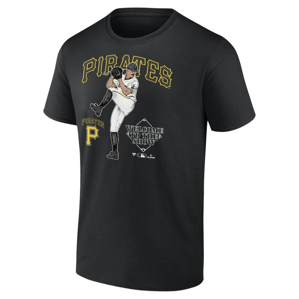 Paul Skenes Pittsburgh Pirates Welcome To The Show T-Shirt - Black T-shirts