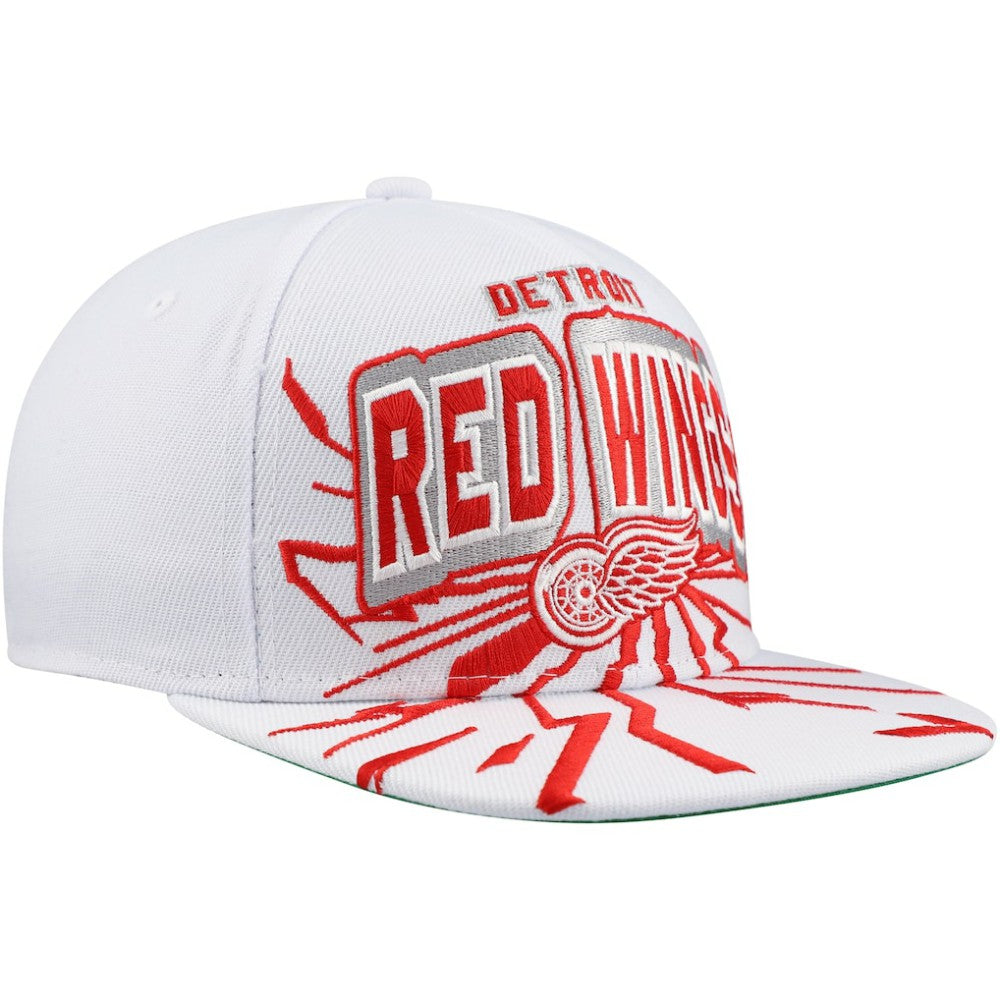 NHL Detroit Red Wings Mitchell & Ness Youth After Shock Snapback Hat - White