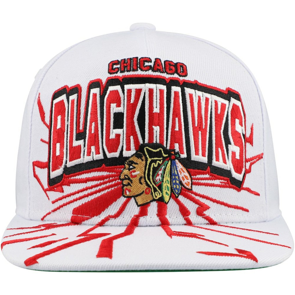 NHL Chicago Blackhawks Mitchell & Ness Youth After Shock Snapback Hat - White