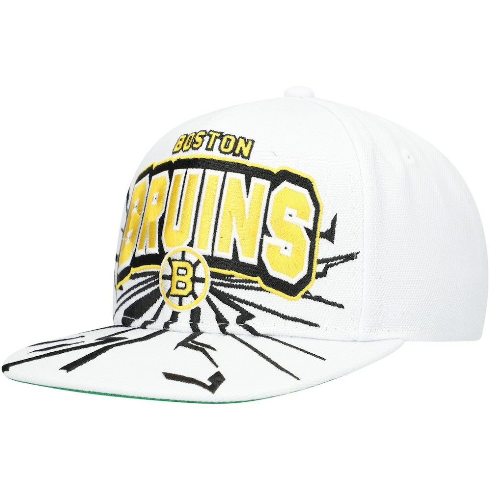 NHL Boston Bruins Mitchell & Ness Youth After Shock Snapback Hat - White