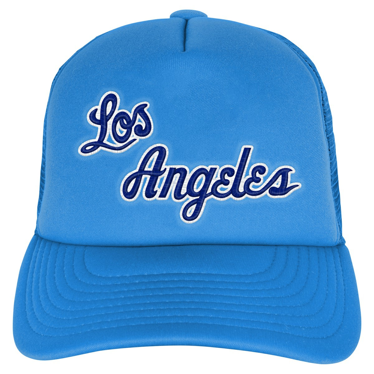 Los Angeles Lakers Youth Core Evergreen Trucker Adjustable Hat Light Blue