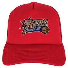 Philadelphia 76ers Youth Core Evergreen Trucker Adjustable Hat Red