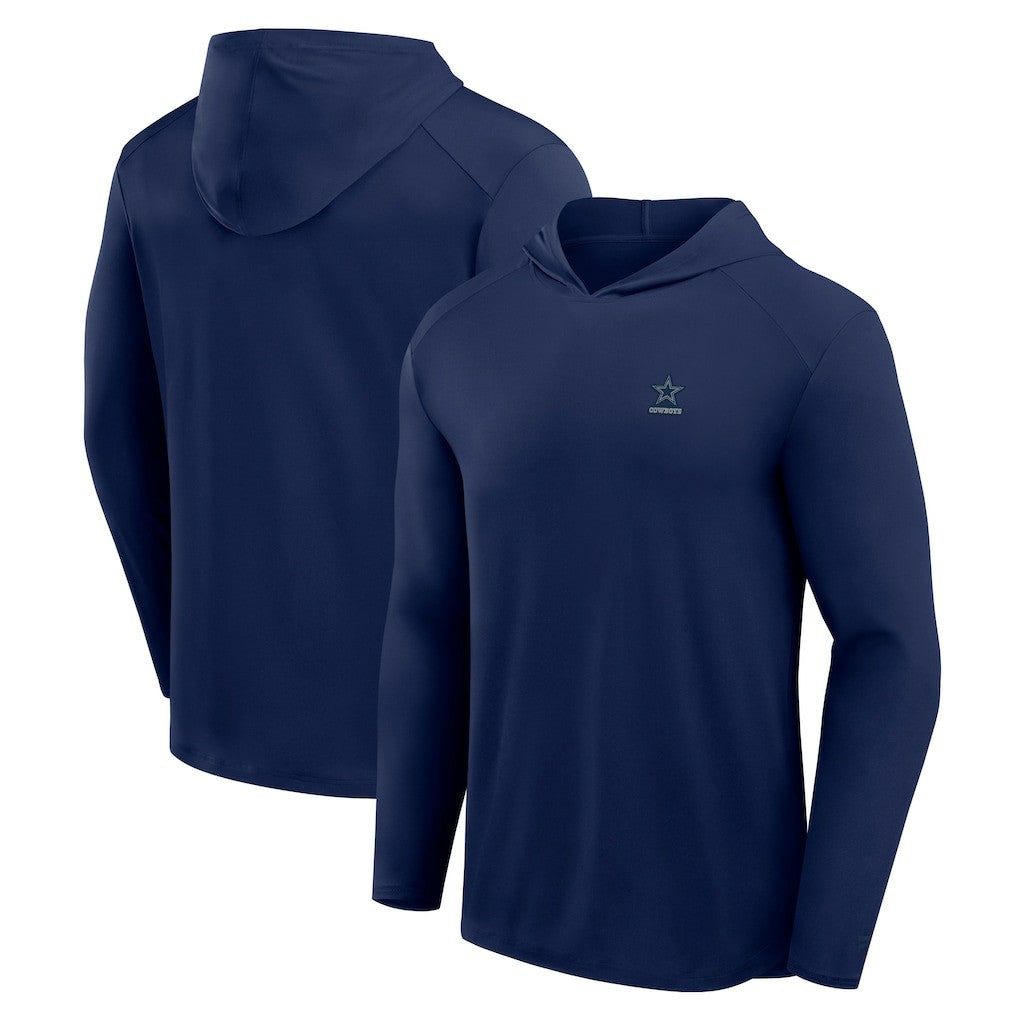 Dallas Cowboys Front Office Power Mono Long Sleeve Hoodie T-Shirt Navy