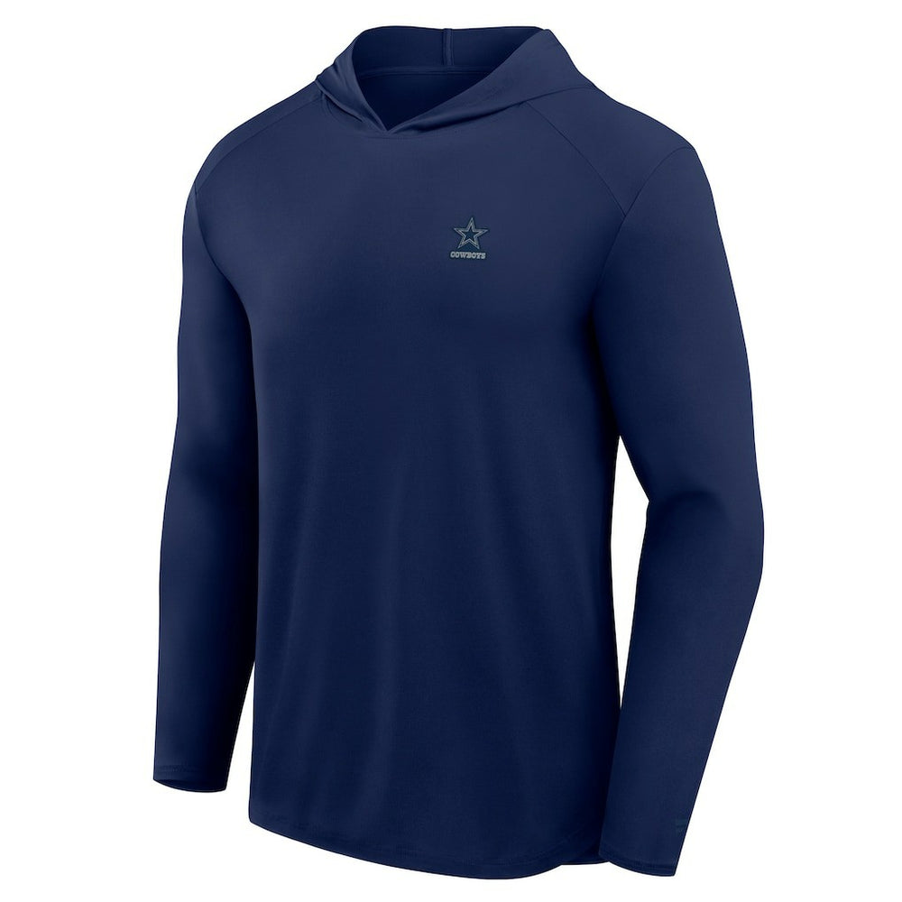 Dallas Cowboys Front Office Power Mono Long Sleeve Hoodie T-Shirt Navy