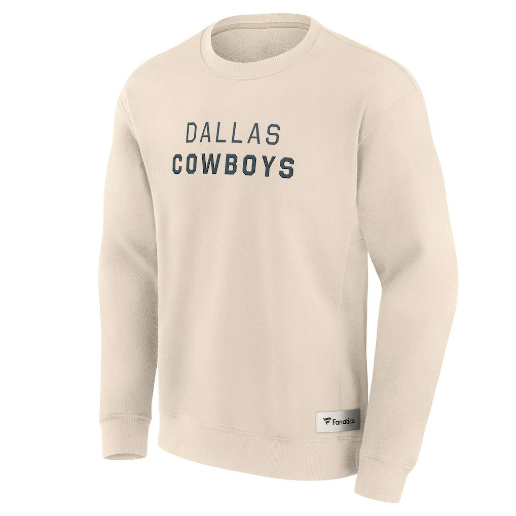 Dallas Cowboys Elements Future Ground Lettering Pullover Sweatshirt Cream