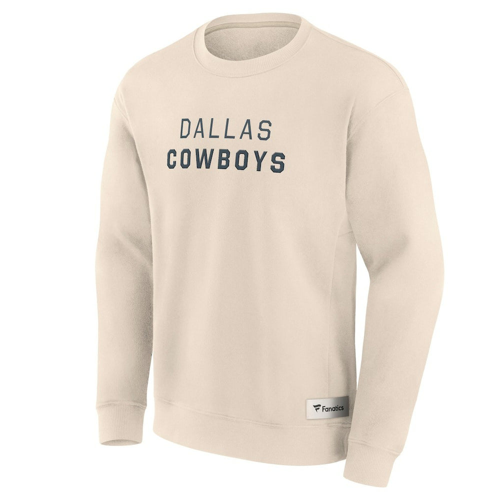 Dallas Cowboys Elements Future Ground Lettering Pullover Sweatshirt Cream