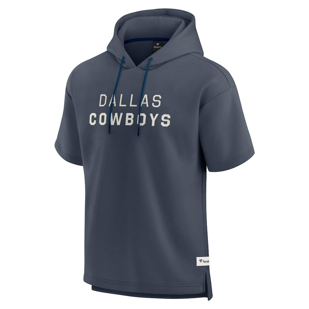Dallas Cowboys Elements Future Ground Lettering Short Sleeve Pullover Hoodie Navy