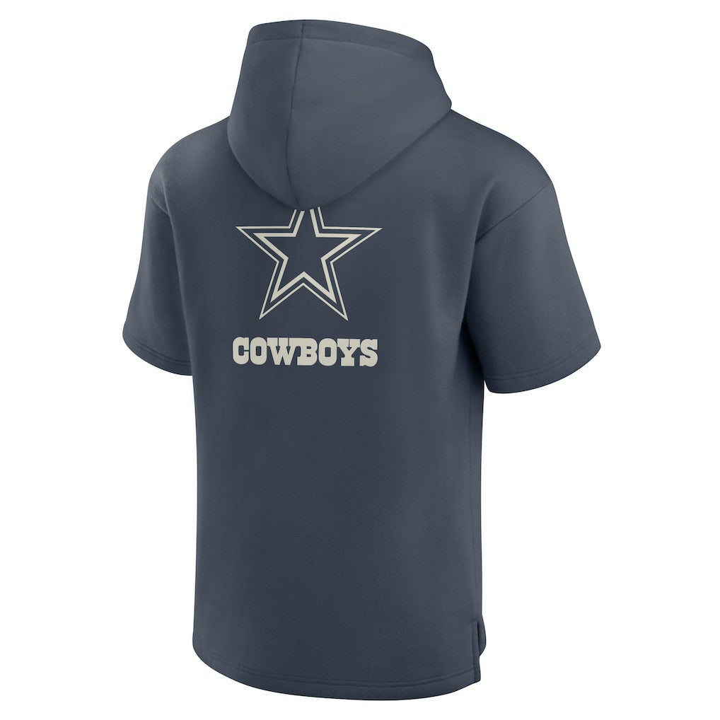 Dallas Cowboys Elements Future Ground Lettering Short Sleeve Pullover Hoodie Navy