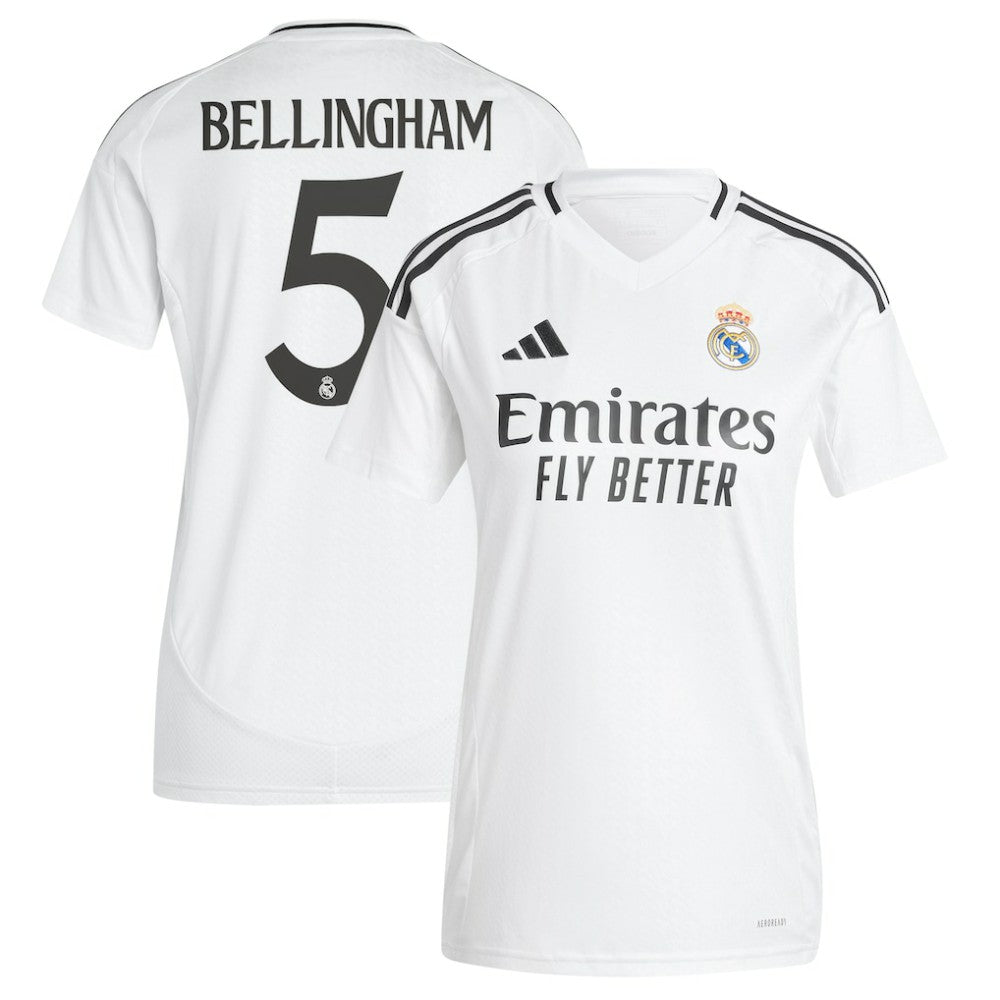 Jude Bellingham Real Madrid Women's 2024/25 Home Replica Player Jersey White
