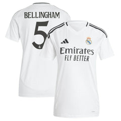 Jude Bellingham Real Madrid Women's 2024/25 Home Replica Player Jersey White