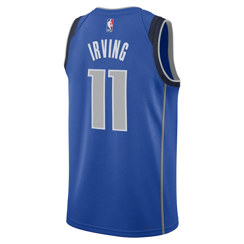 Kyrie Irving Dallas Mavericks Unisex Badge Swingman Replica Jersey Icon Editi- Blue