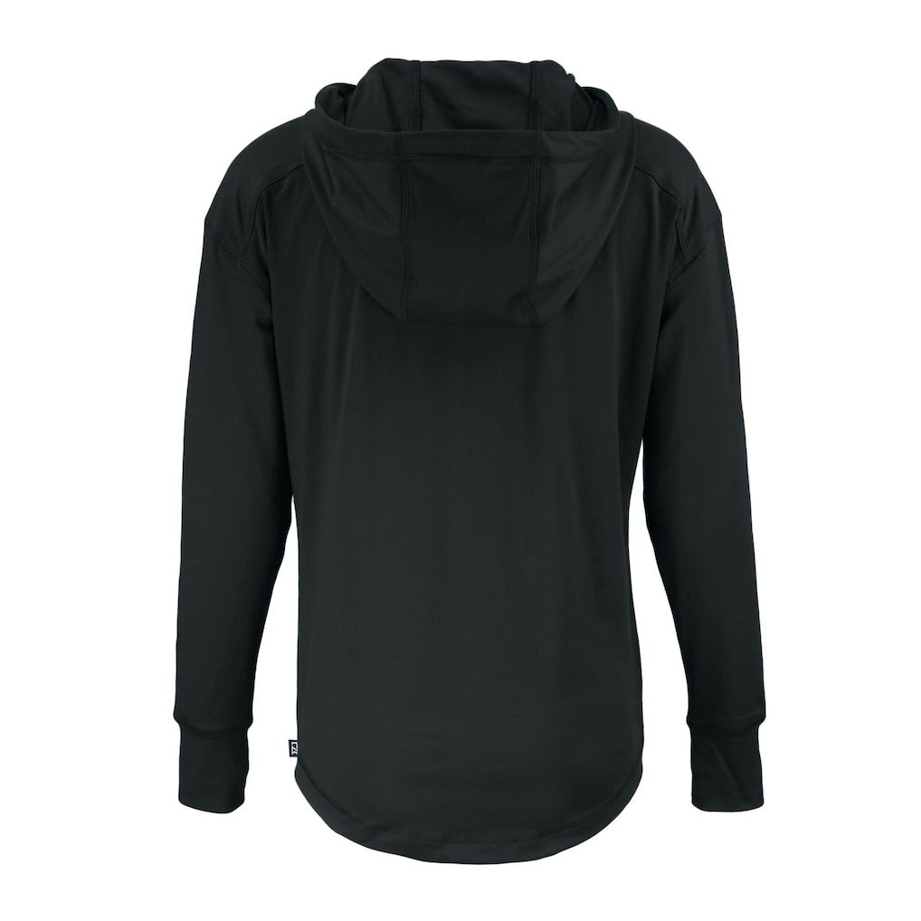 Minnesota Vikings Cutter & Buck Women's Daybreak Eco Recycled Half-Zip Hoodie Black