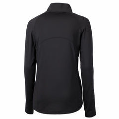 Detroit Lions Cutter & Buck Women's Adapt Eco Knit Stretch Recycled Half-Zip Pullover Top Black