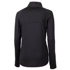 Las Vegas Raiders Cutter & Buck Women's Adapt Eco Knit Stretch Recycled Half-Zip Pullover Top Black