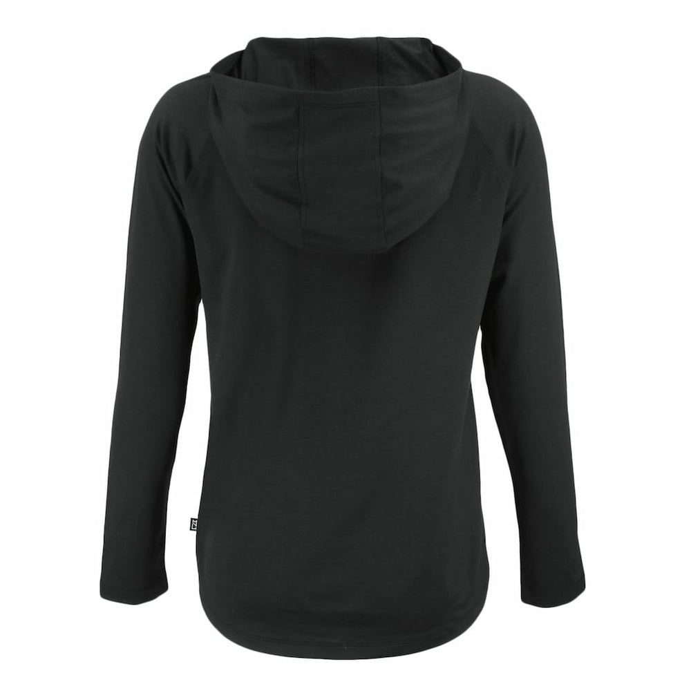 Chicago Bears Cutter & Buck Women's Coastline Epic Comfort Eco Recycled Long Sleeve Hoodie T-Shirt Black