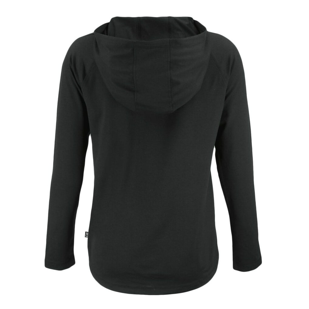 Green Bay Packers Cutter & Buck Women's Coastline Epic Comfort Eco Recycled Long Sleeve Hoodie T-Shirt Black