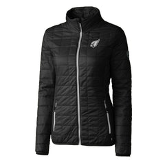 Arizona Cardinals Cutter & Buck Women's Rainier PrimaLoft Eco Insulated Full-Zip Puffer Jacket Black