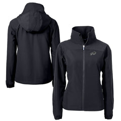 Buffalo Bills Cutter & Buck Women's Charter Eco Recycled Full-Zip Hoodie Jacket Black
