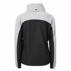 Green Bay Packers Cutter & Buck Women's Charter Eco Recycled Half-Zip Hoodie Anorak Jacket Black/Gray