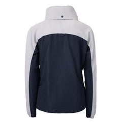 Chicago Bears Cutter & Buck Women's Charter Eco Recycled Half-Zip Hoodie Anorak Jacket Navy/Gray