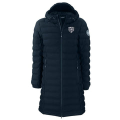 Chicago Bears Cutter & Buck Women's Mission Ridge Repreve Eco Insulated Full-Zip Hoodie Long Puffer Jacket Navy
