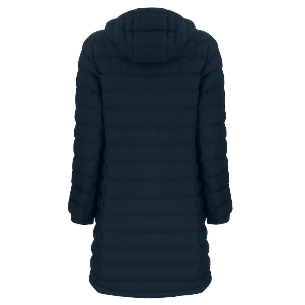 Denver Broncos Cutter & Buck Women's Mission Ridge Repreve Eco Insulated Full-Zip Hoodie Long Puffer Jacket Navy