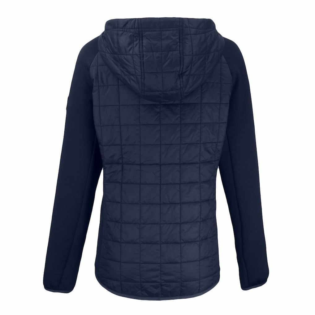 Los Angeles Chargers Cutter & Buck Women's Rainier PrimaLoft Eco Hybrid Full-Zip Hoodie Jacket Navy