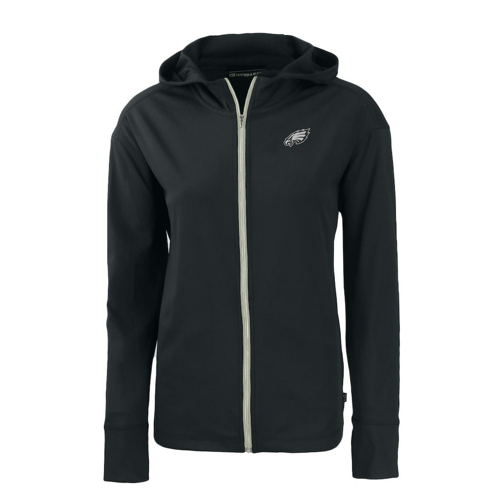 Philadelphia Eagles Cutter & Buck Women's Daybreak Eco Recycled Full-Zip Hoodie Black
