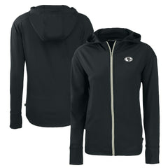 San Francisco 49ers Cutter & Buck Women's Daybreak Eco Recycled Full-Zip Hoodie Black