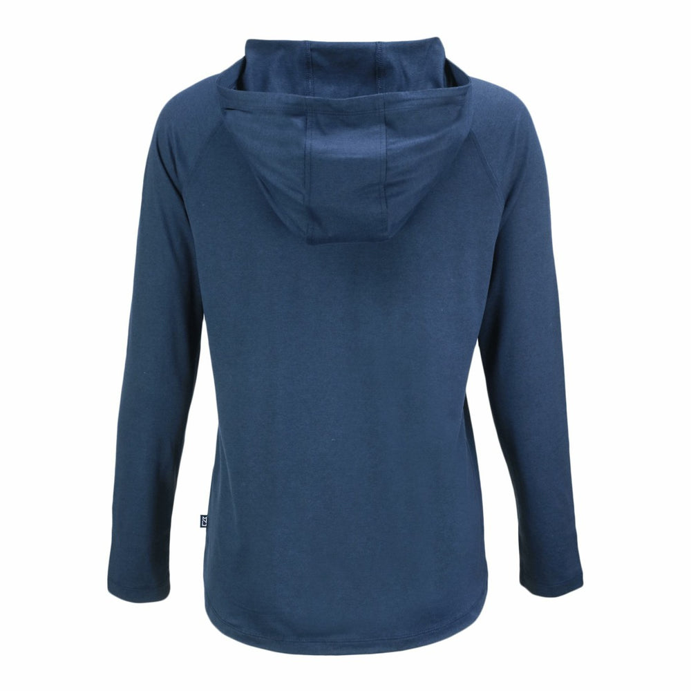 Seattle Seahawks Cutter & Buck Women's Coastline Epic Comfort Eco Recycled Long Sleeve Hoodie T-Shirt Navy