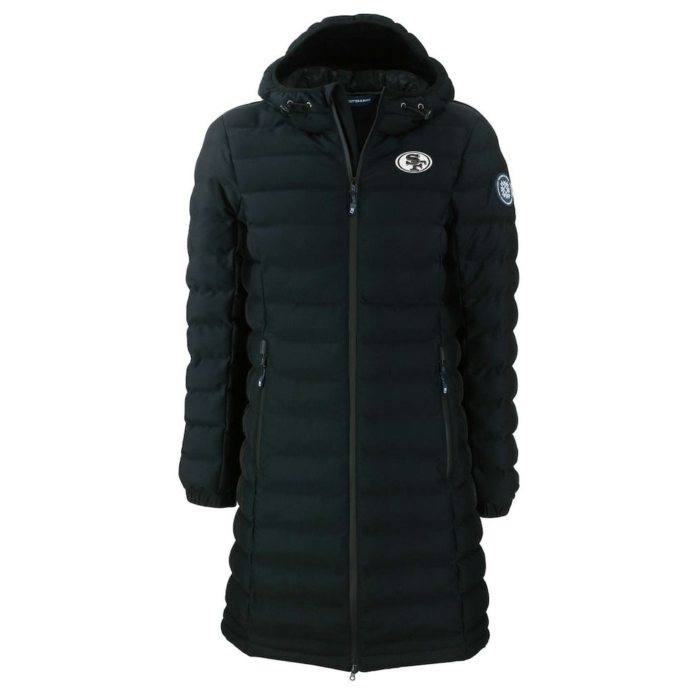 San Francisco 49ers Cutter & Buck Women's Mission Ridge Repreve Eco Insulated Full-Zip Hoodie Long Puffer Jacket Black