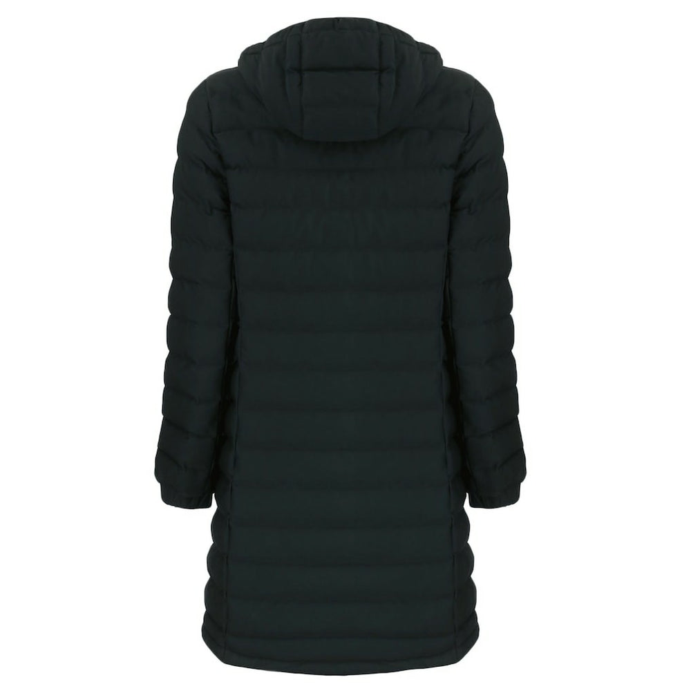 New York Giants Cutter & Buck Women's Mission Ridge Repreve Eco Insulated Full-Zip Hoodie Long Puffer Jacket Black