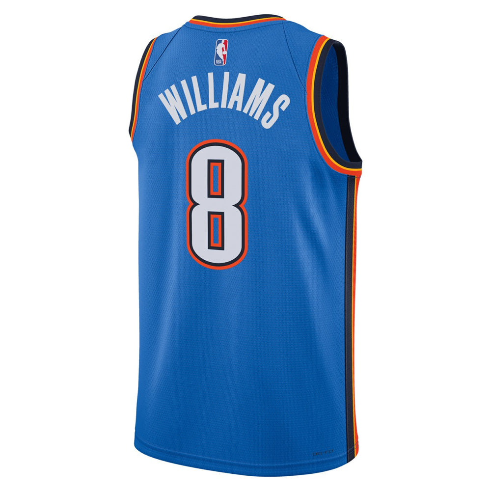 Jalen Williams Oklahoma City Thunder Unisex Swingman Replica Jersey Icon Edition Blue